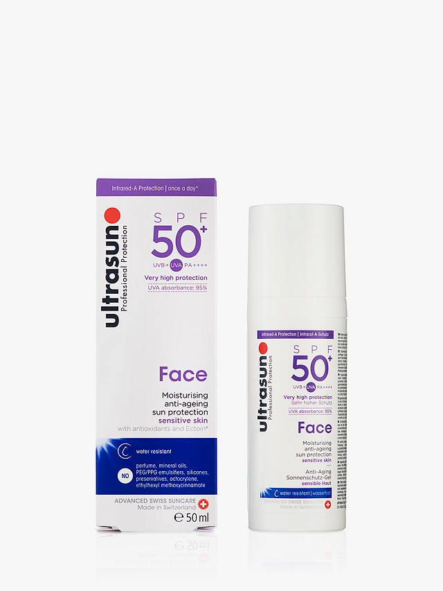 Ultrasun SPF 50+ Anti-Ageing Ultra Sensitive Facial Sun Cream, 50ml 1