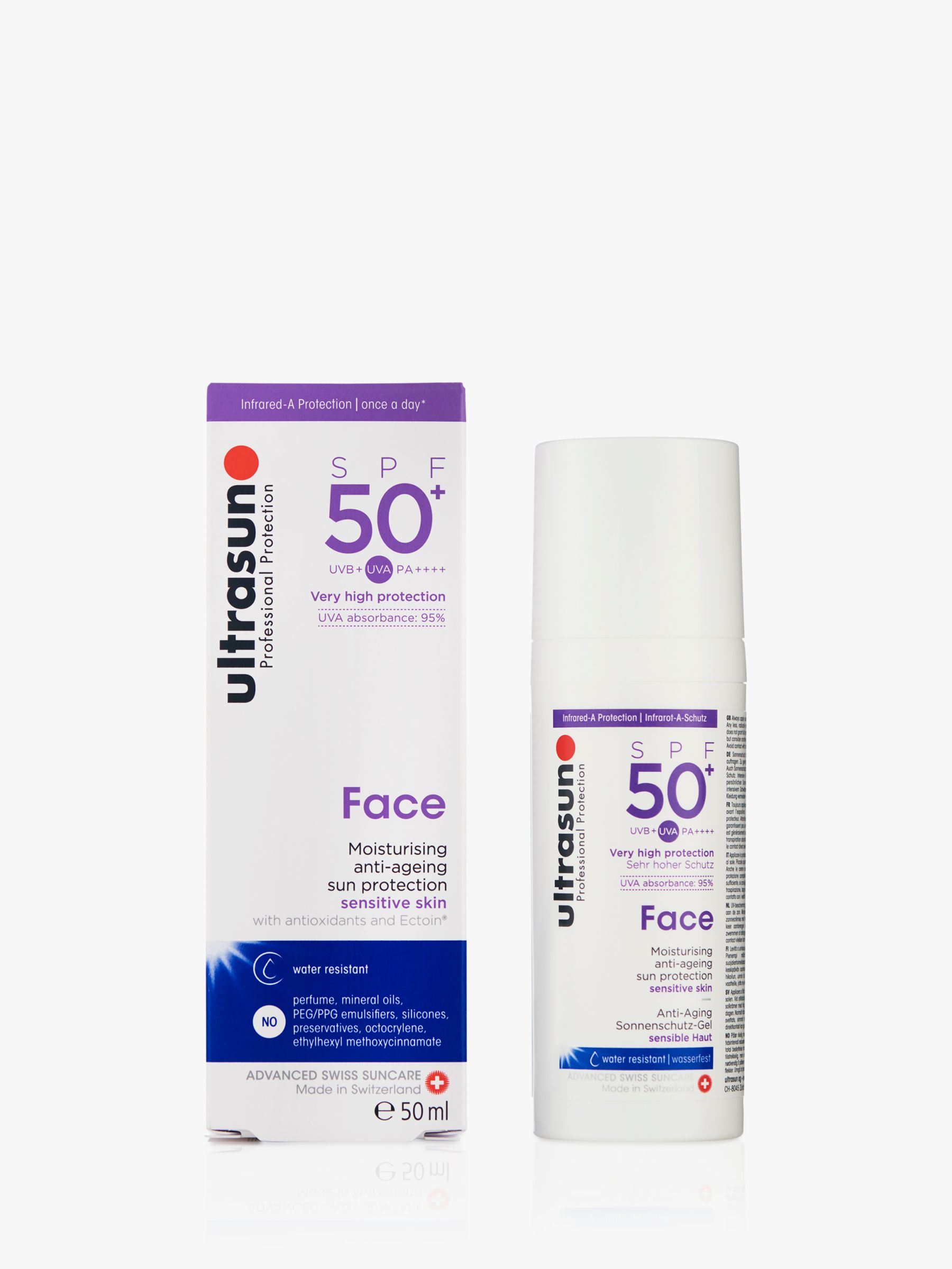Ultrasun Ultrasun SPF 50+ Anti-Ageing Ultra Sensitive Facial Sun Cream, 50ml
