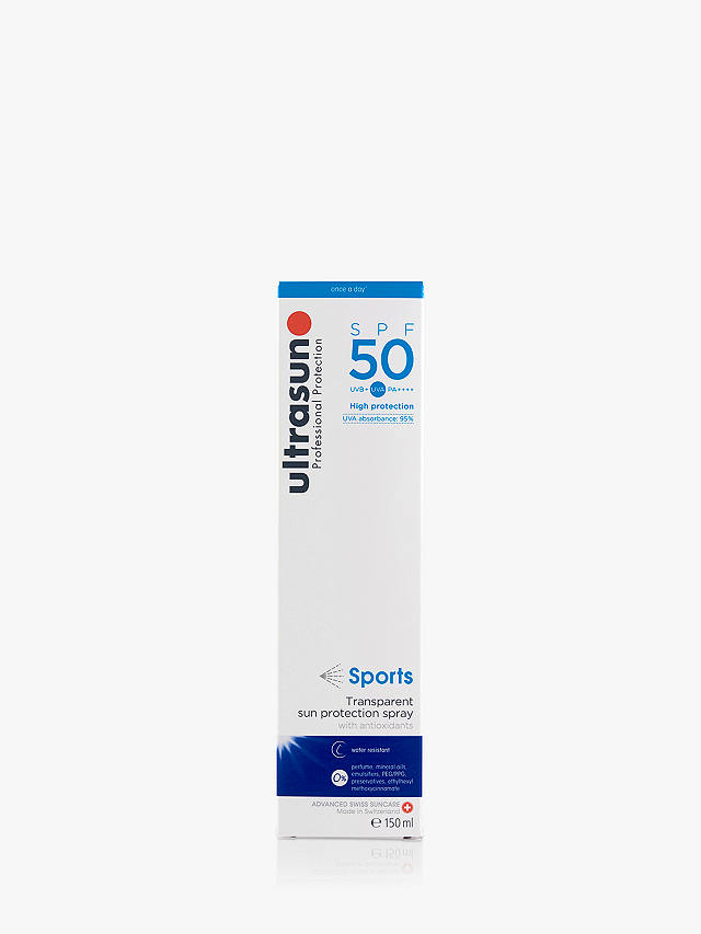 Ultrasun SPF 50 Sports Transparent Sun Protection Spray, 150ml 3