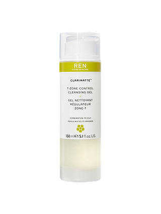 REN Clean Skincare Clarimatte T-Zone Control Cleansing Gel, 150ml