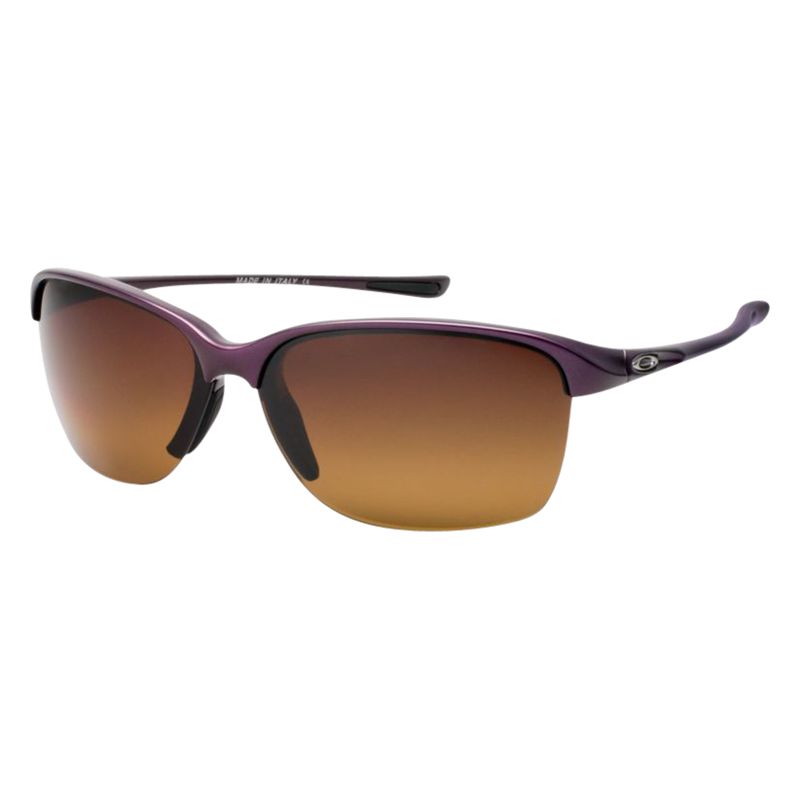 Oakley OO9191 Unstoppable Half Framed Polarised Sunglasses, Red Marble