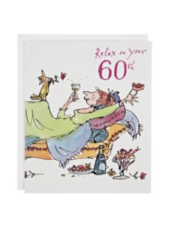 Woodmansterne Relaxing Lady 60th Birthday Card