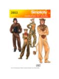 Simplicity Adult Costumes Sewing Leaflet, 2853, A