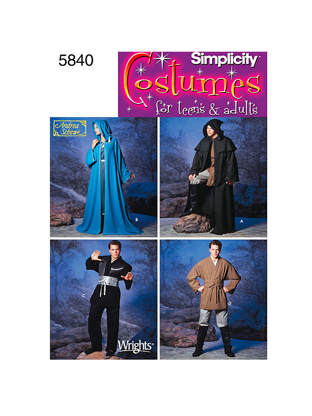 Simplicity Costume Dressmaking Leaflet, 5840, A