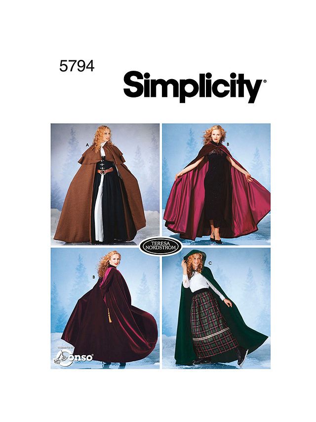 Simplicity Costume Dressmaking Leaflet, 5794, A