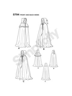 Simplicity Costume Dressmaking Leaflet, 5794, A