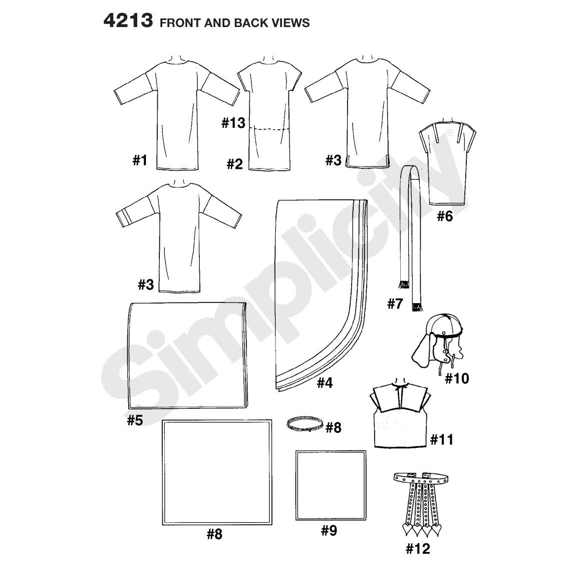 Simplicity Costume Dressmaking Leaflet, 4213, A