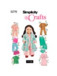 Simplicity Doll Clothing Sewing Pattern, 5276