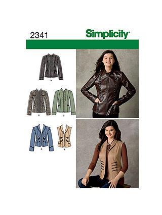 Simplicity Jackets Sewing Leaflet, 2341