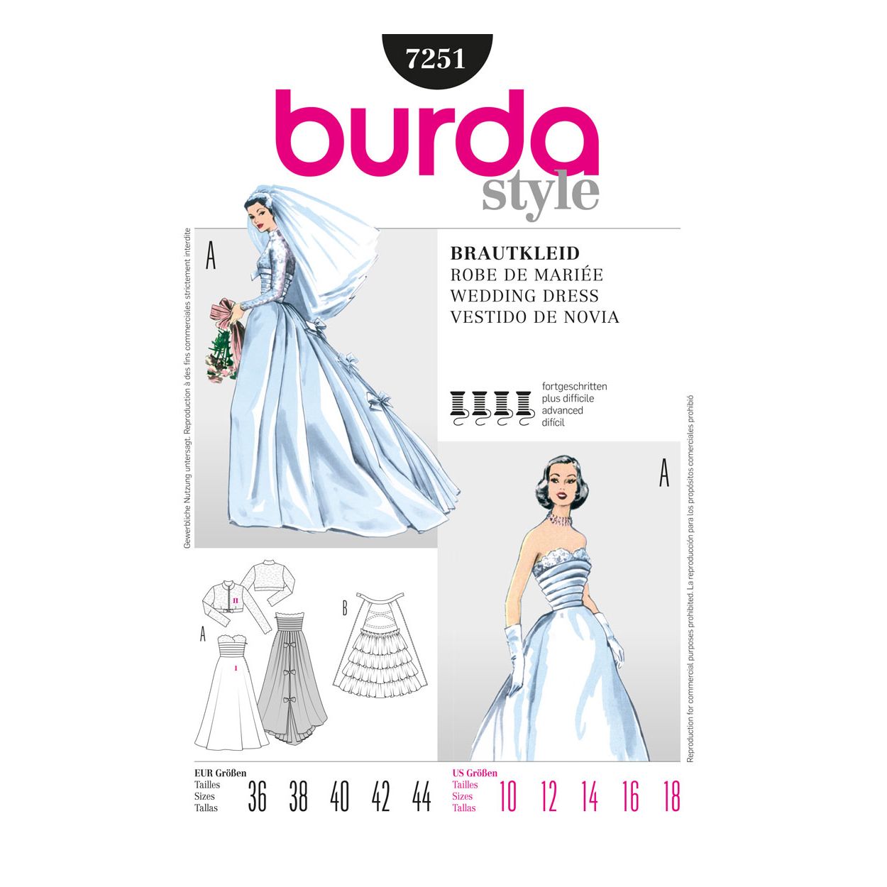 burda wedding dress