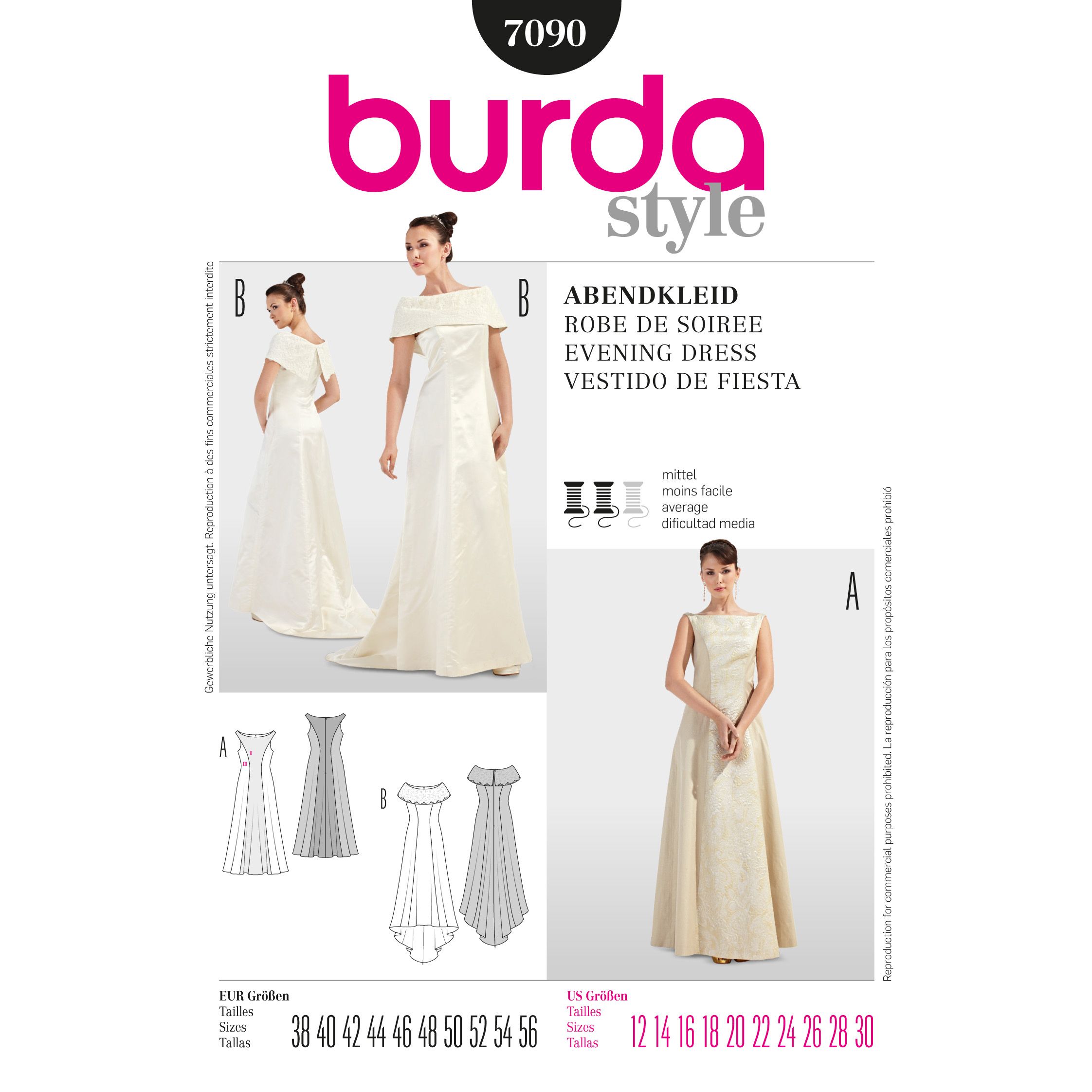 burda wedding dress 2019