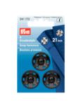Prym Sew On Snap Fastners, 21mm, Pack of 3