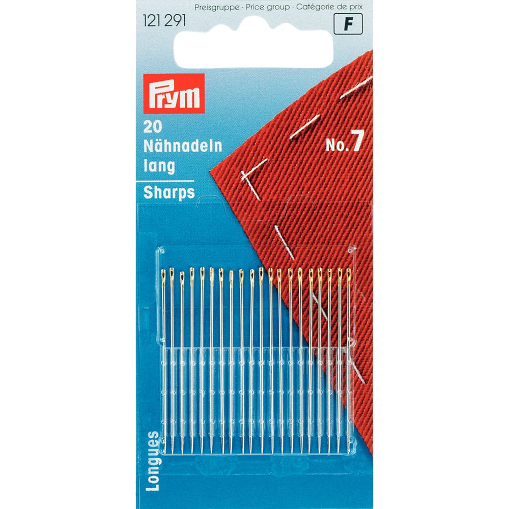Prym Hand Sewing Needles, Size 7, Pack of 20