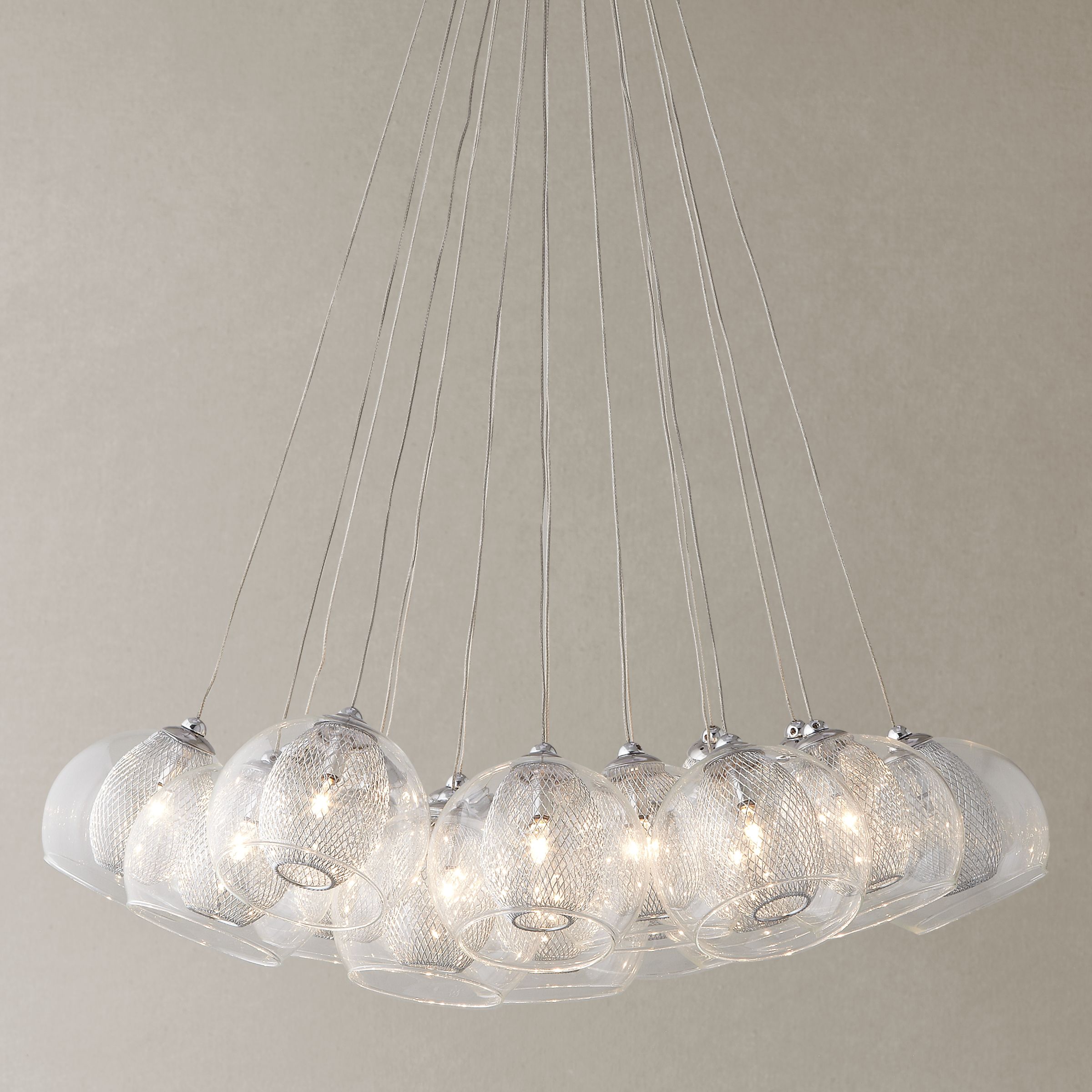 John Lewis Partners Knightley Mesh Parachute Cluster Ceiling