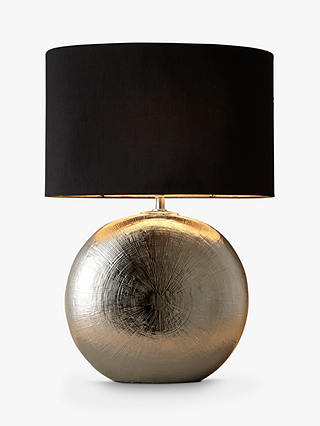 John Lewis & Partners Benjamin Ceramic Table Lamp, Chrome