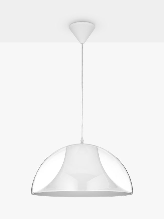 House by John Lewis Morf Acrylic Dome Ceiling Light, Clear
