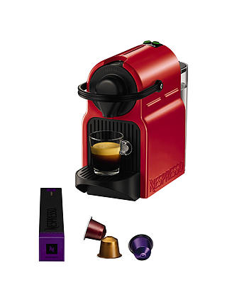 Nespresso Inissia Coffee Machine by KRUPS, Red