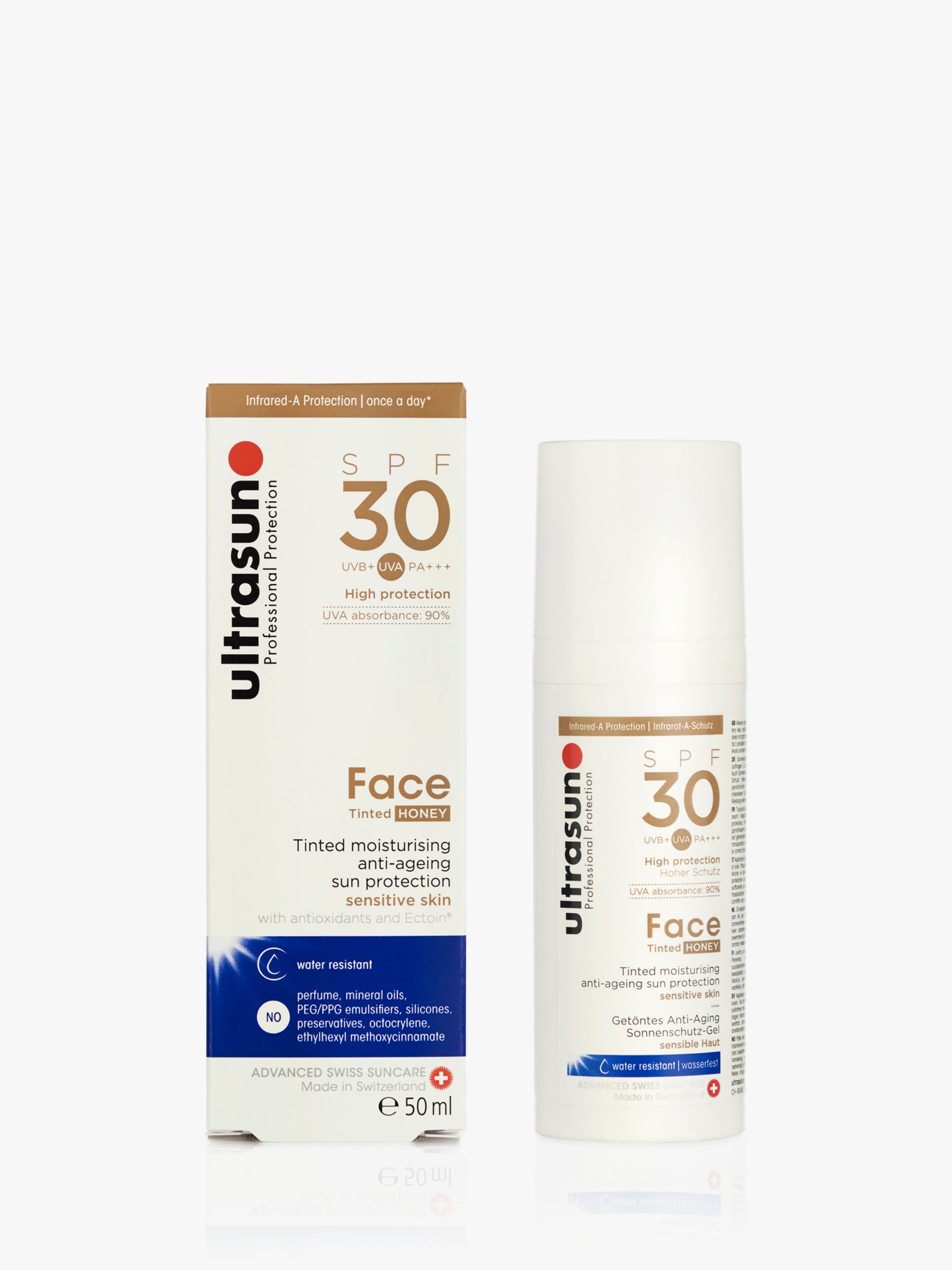 Ultrasun SPF 30 Tinted Face Sun Cream, 50ml 1