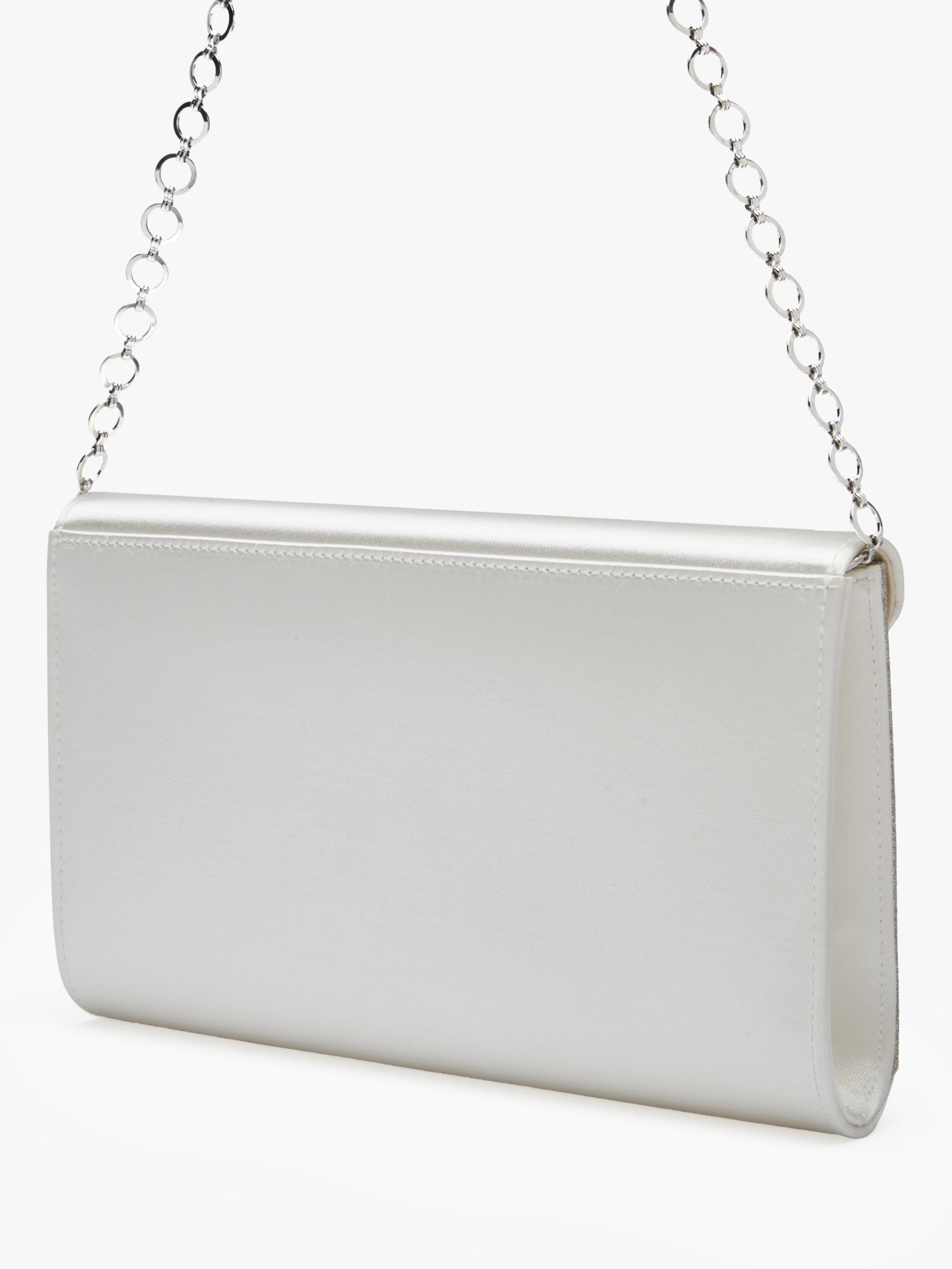 Jack Marc Crossbody Bag Women's Bags Fashion Chain Bright Diamond Saddle Bag Silver