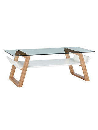 House by John Lewis Airframe Glass Coffee Table