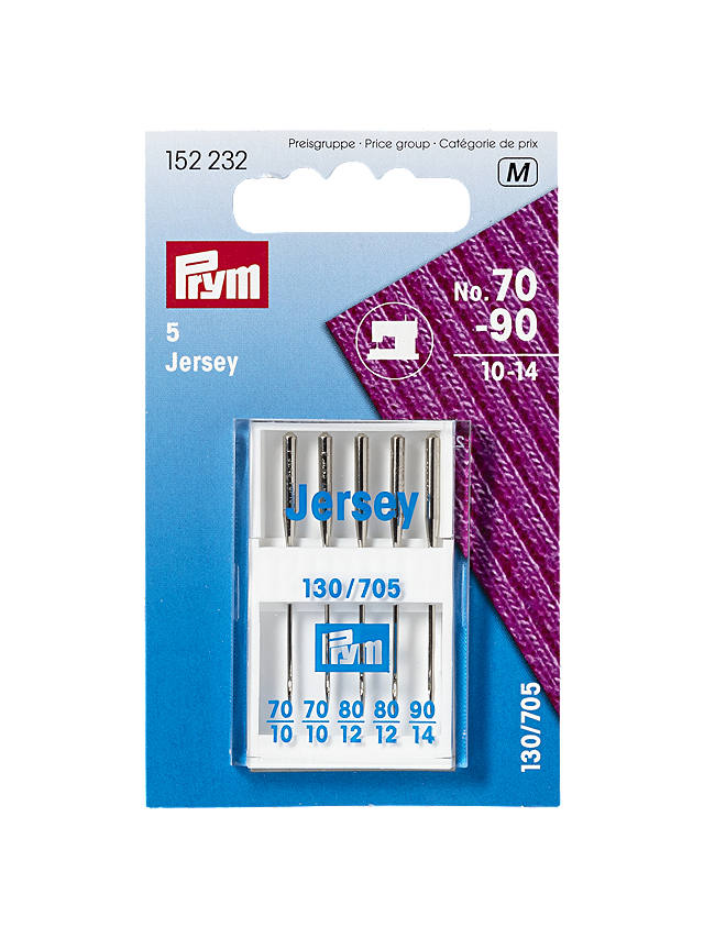Prym Jersey Sewing Machine Needles, Size 70-90, Pack of 5