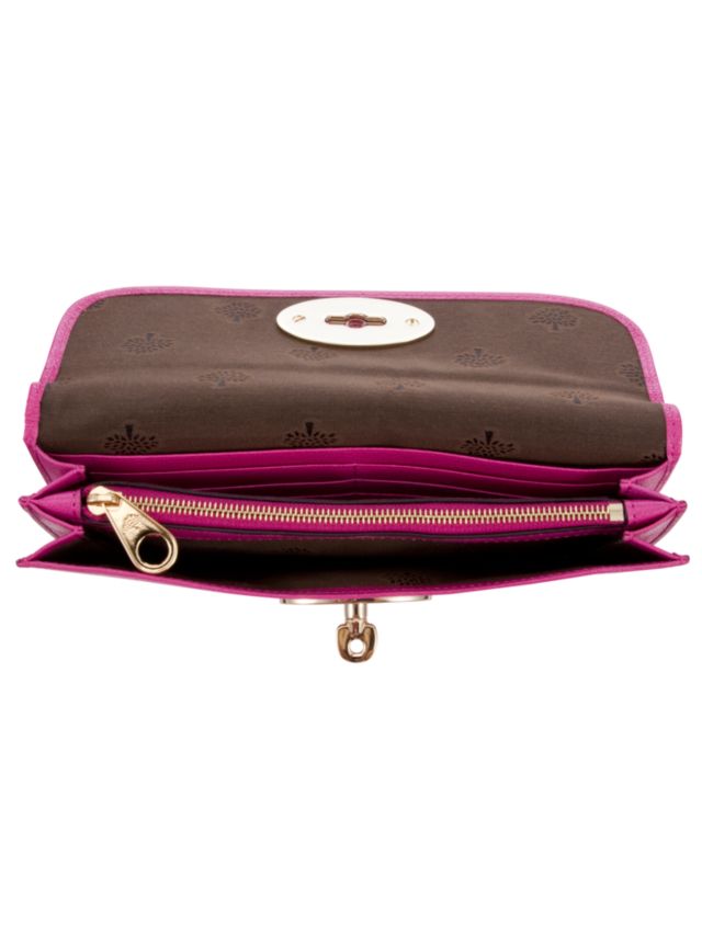 Mulberry Long Locked Leather Purse Mulberry Pink