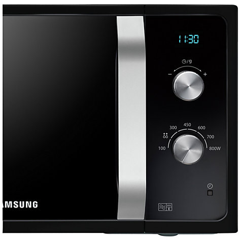 Buy Samsung MS23F301EAK SOLO Microwave, Black | John Lewis