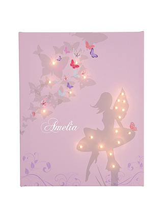 Illuminated Canvas Personalised Fairy LED Canvas, 40 x 60cm