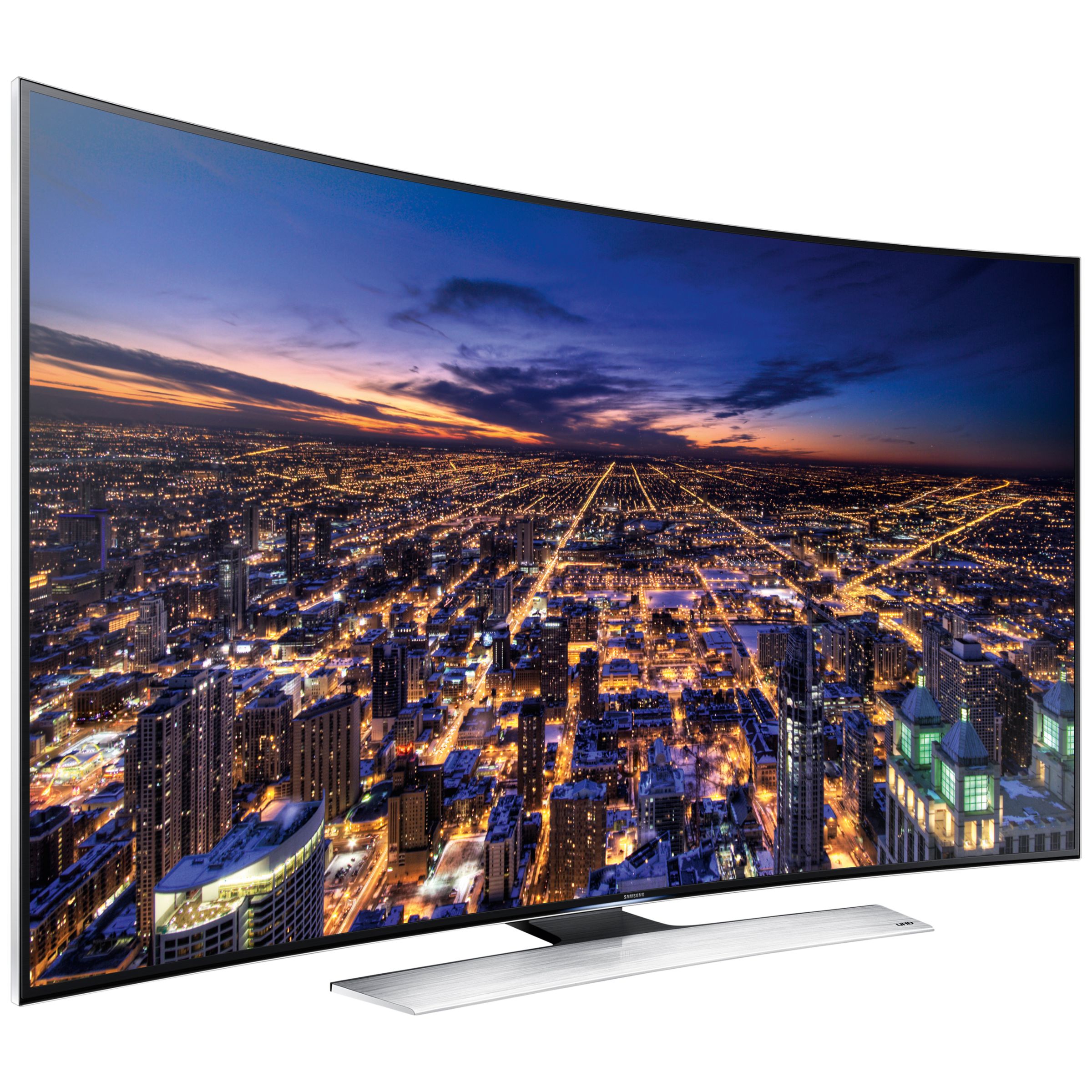 Samsung UE55HU8500 Curved 4K Ultra HD 3D Smart TV, 55" with Freeview/Freesat HD and 2x 3D Glasses