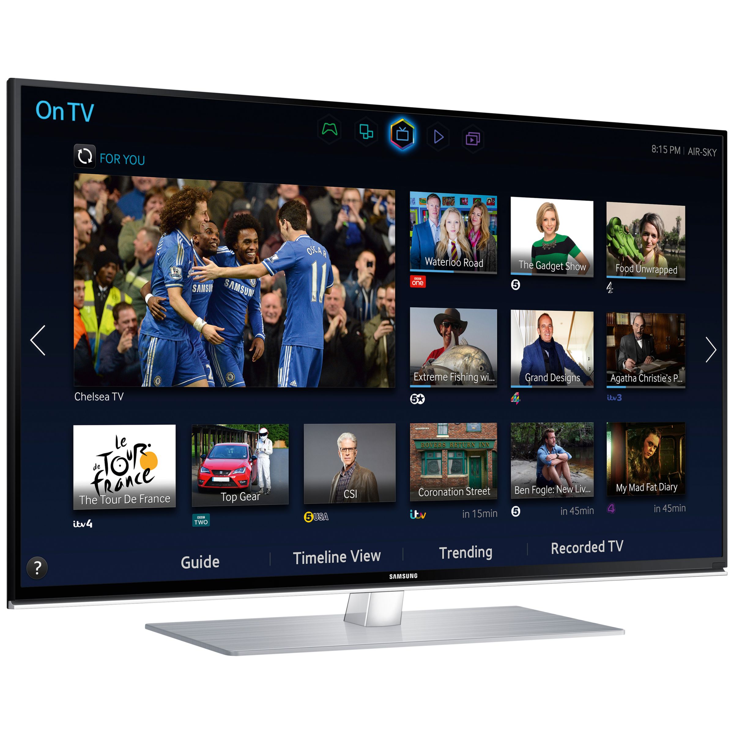 Samsung UE40H6700 LED HD 1080p 3D Smart TV, 40" with Freeview/Freesat HD, Voice Control and 2x 3D Glasses