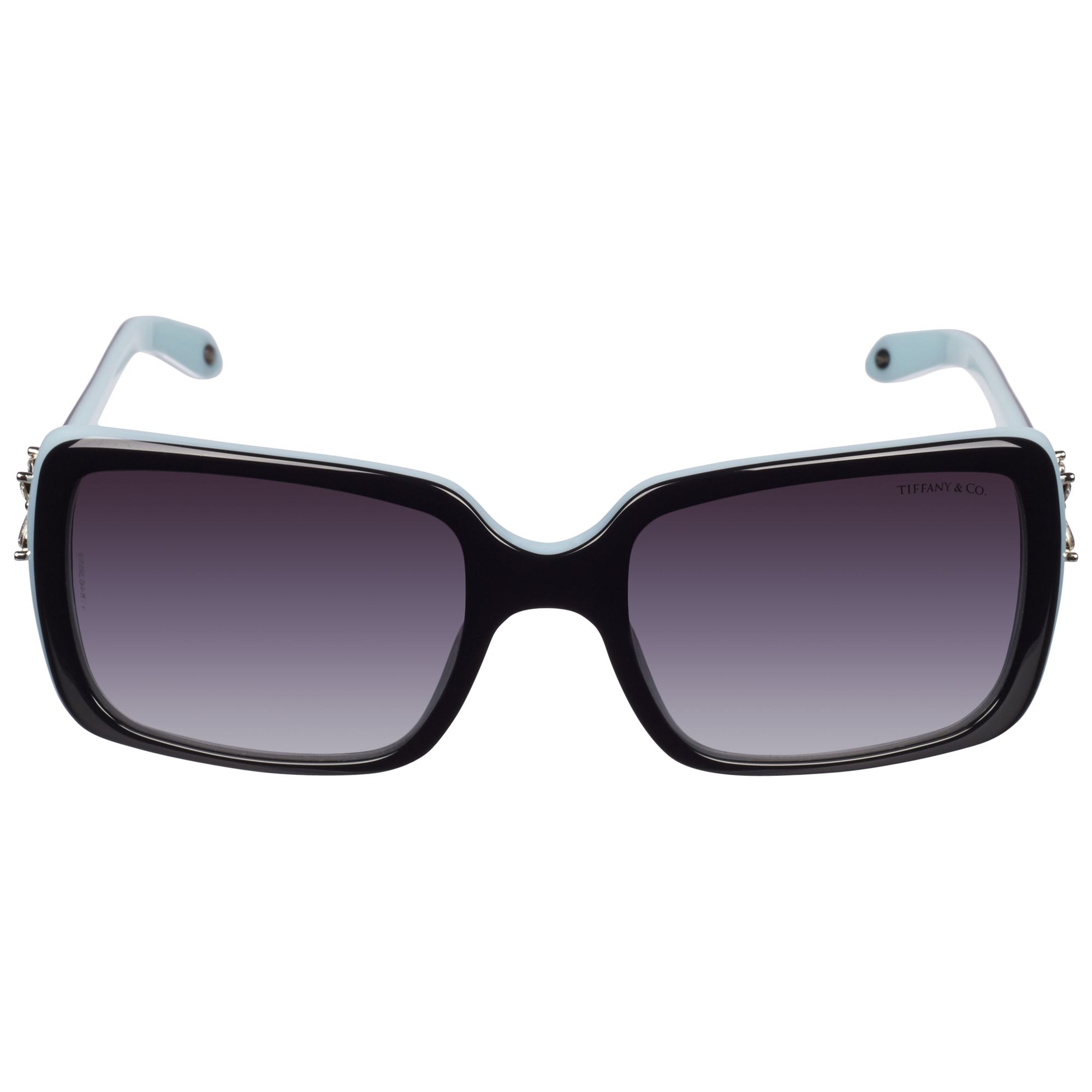 Tiffany & Co TF4047B Victoria Rectangular Sunglasses, Black