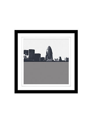 Jacky Al-Samarraie The Gherkin Framed Print, 54 x 54cm