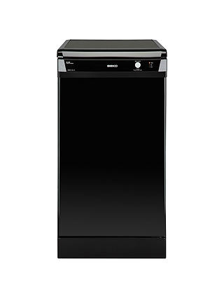 Beko DSFS1531B Slimline Freestanding Dishwasher, Black