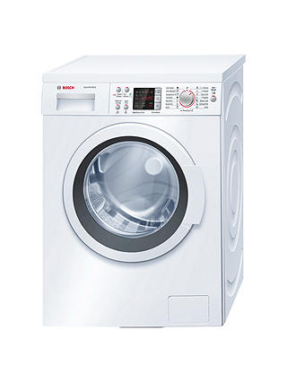 Bosch WAQ284S0GB Freestanding Washing Machine, 8kg Load, A+++ Energy Rating, 1400rpm Spin, White