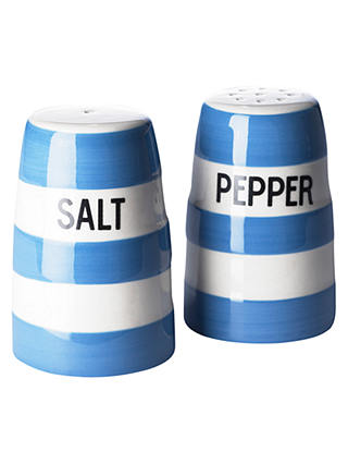 Cornishware Salt and Pepper Set, Blue/White