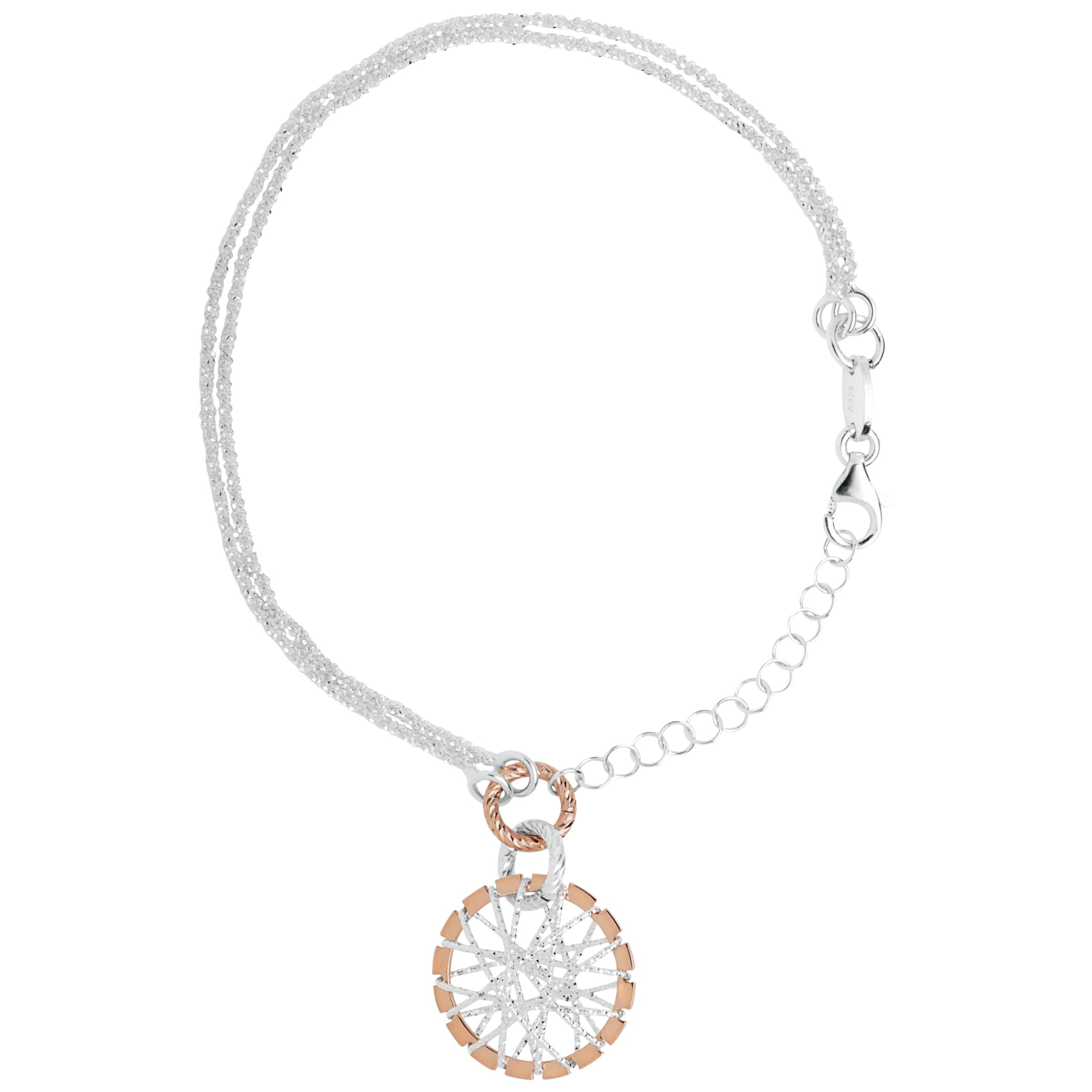 Links Of London Sterling Silver And Rose Gold Dream Catcher Vermeil Bracelet At John Lewis Partners