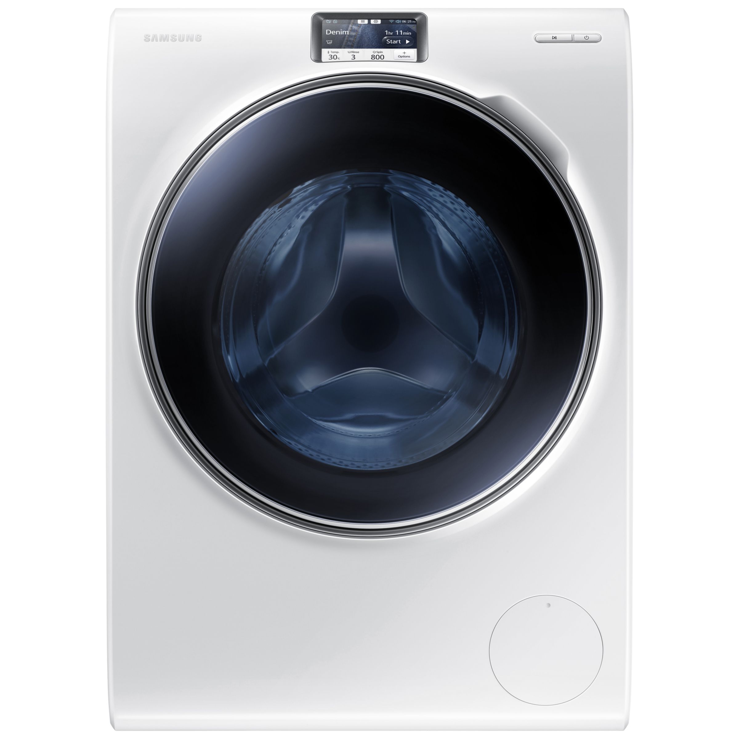 regeling Baby aantrekkelijk Samsung WW10H9600EW Freestanding Washing Machine, 10kg Load, A+++ Energy  Rating, 1600rpm Spin, White