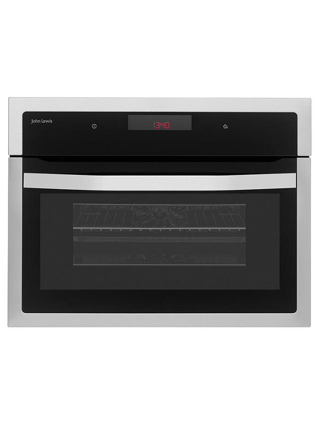 John Lewis & Partners JLBIC03 Built-in Combination Microwave, Stainless