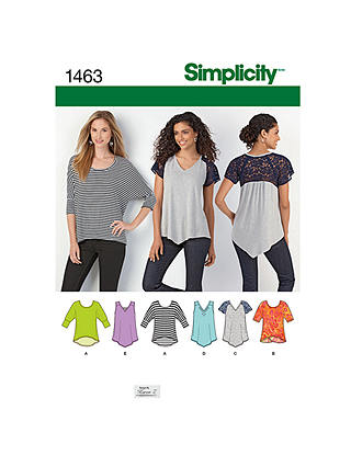 Simplicity Women's Top Sewing Pattern, 1463