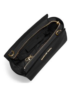 MICHAEL Michael Kors Selma Mid Leather Messenger Bag, Black