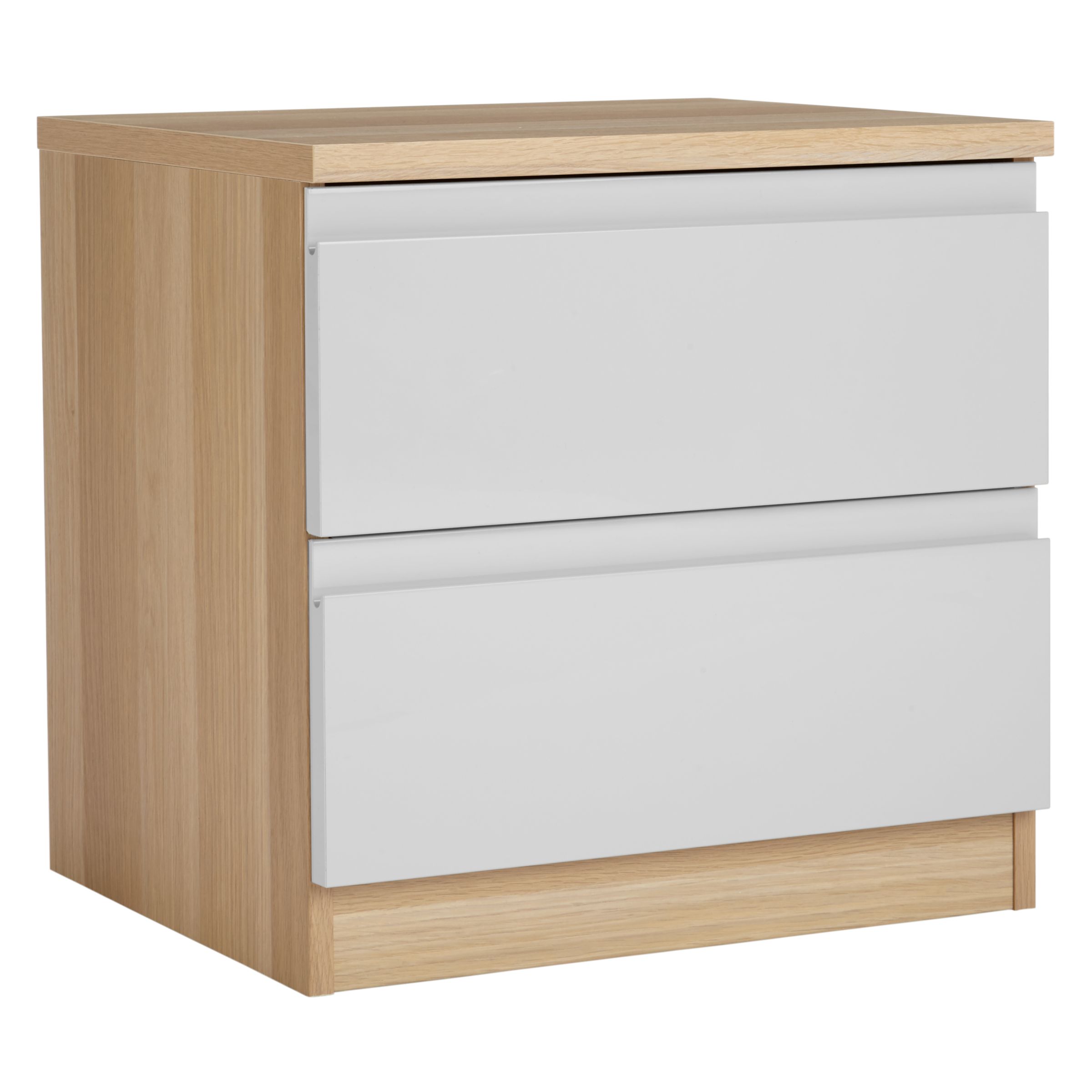 House By John Lewis Mix It 2 Drawer Bedside Chest House Smoke