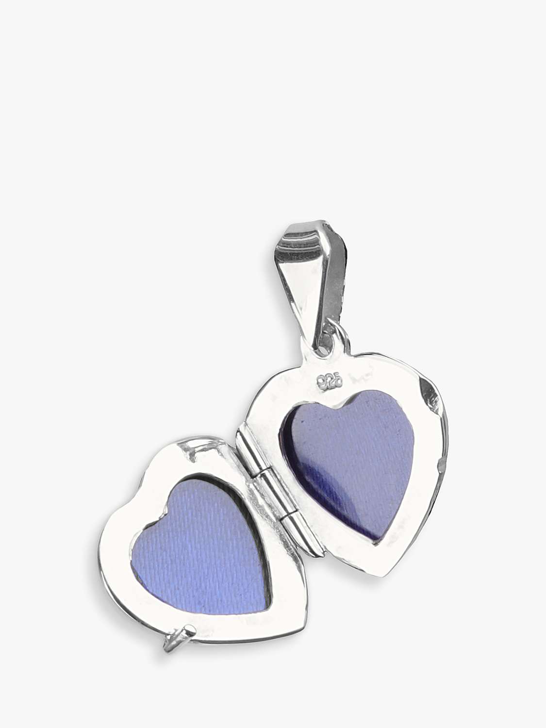 Buy Nina B Sterling Silver Heart Shaped Locket Pendant Necklace Online at johnlewis.com