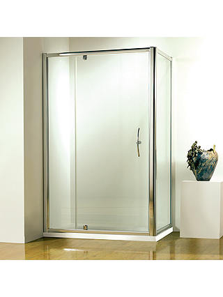 John Lewis & Partners 80 x 80cm Shower Enclosure with Pivot Door and Side Panel