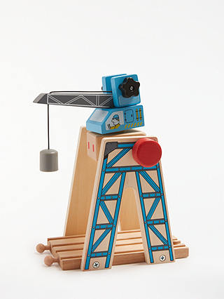 John Lewis & Partners Wooden Crane Playset
