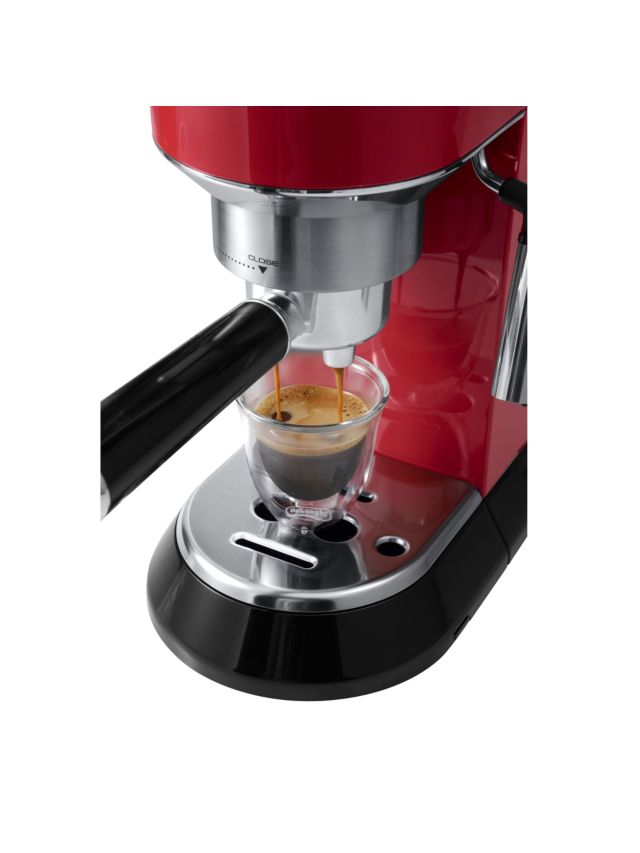 De'Longhi EC680 Dedica Pump Espresso Coffee Machine, Red, Red