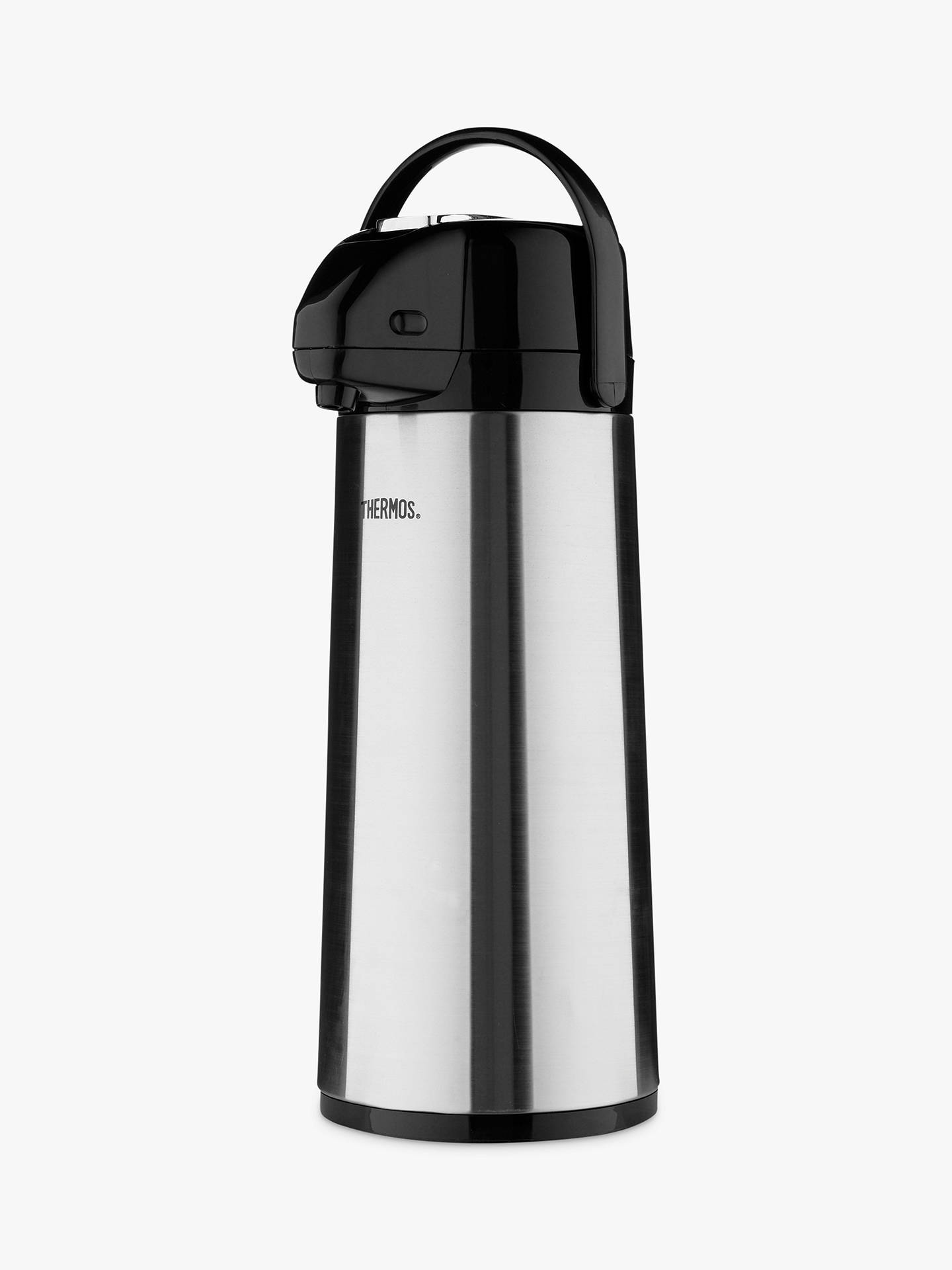 Thermos Lever Action Pump Pot, 2.5L, Stainless Steel at John Lewis ...