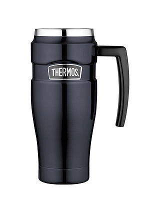 Thermos King Travel Mug, 470ml, Matt Black