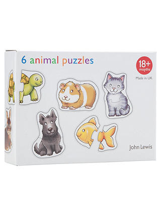 John Lewis & Partners 6 Animal Puzzles