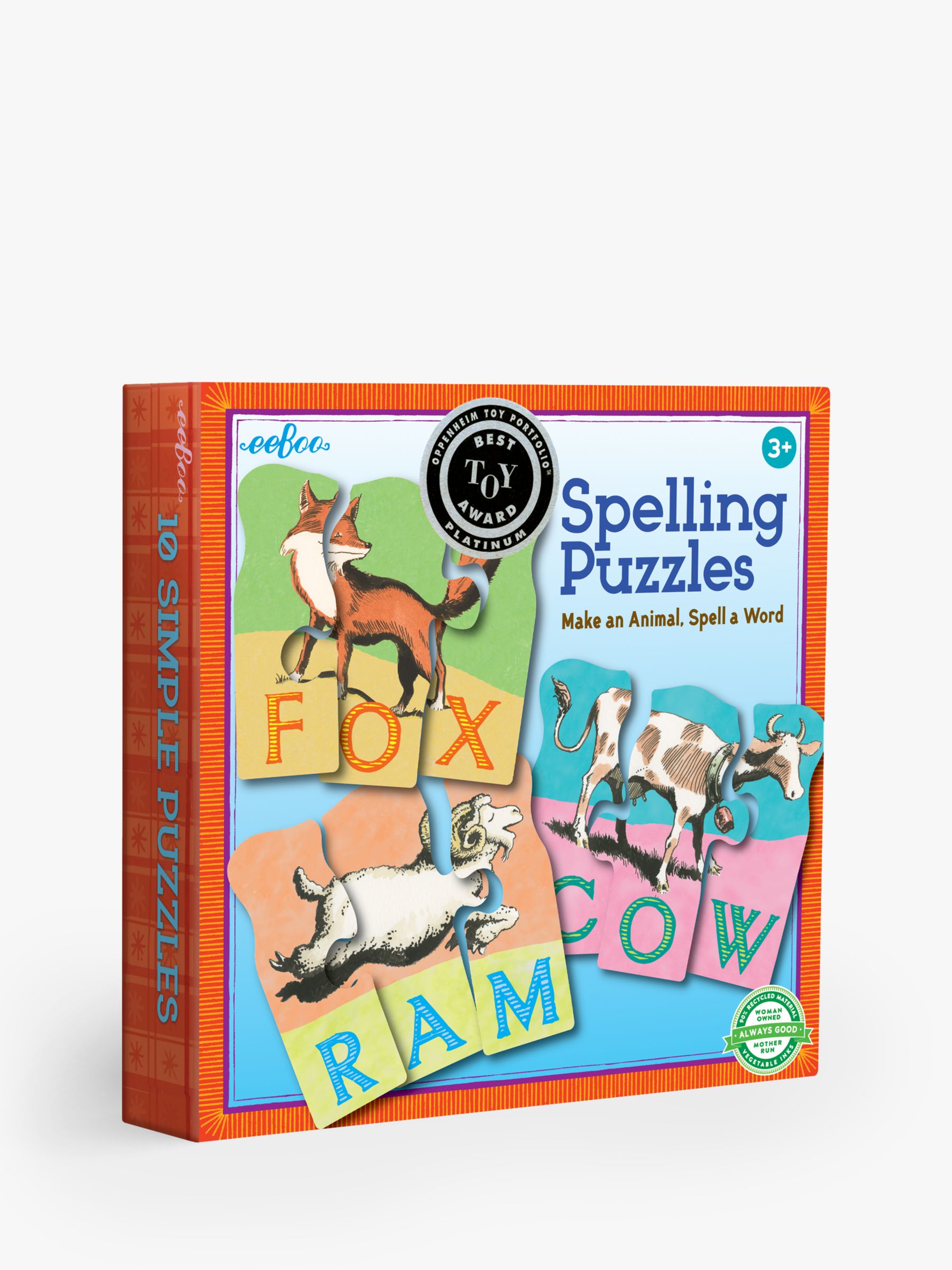 eeBoo Animal Spelling Puzzles review