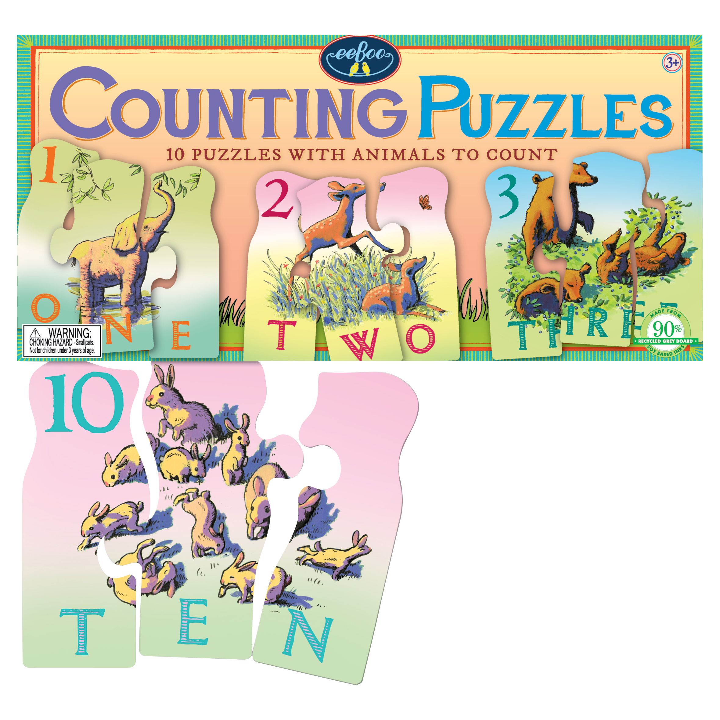 eeBoo Animal Counting Puzzles review